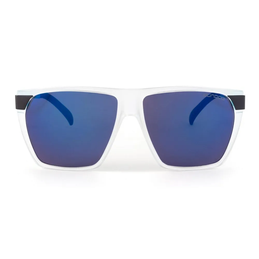 Trooper - Matte Clear-Black / Smoke Blue Revo Sunglasses