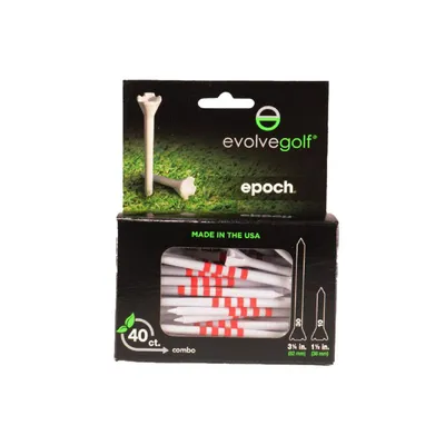 EPOCH White/Red Tees Combo Pack (40 Count