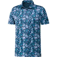 Men's Cobblestone Print Short Sleeve Polo