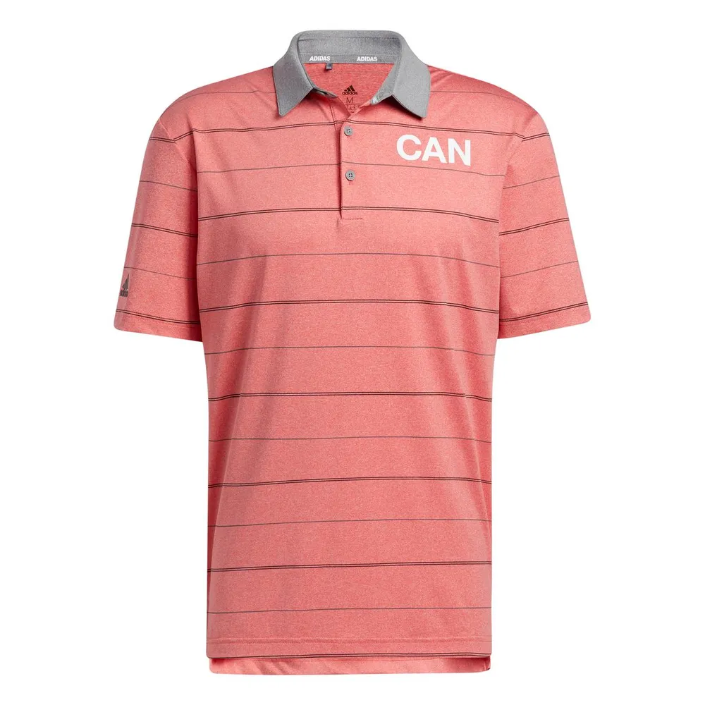 Men's Canada Ultimate 365 Heather Stripe Short Sleeve Polo