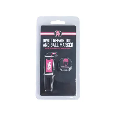 Pink Whitney Glass Divot Repair Tool & Ball Marker Set
