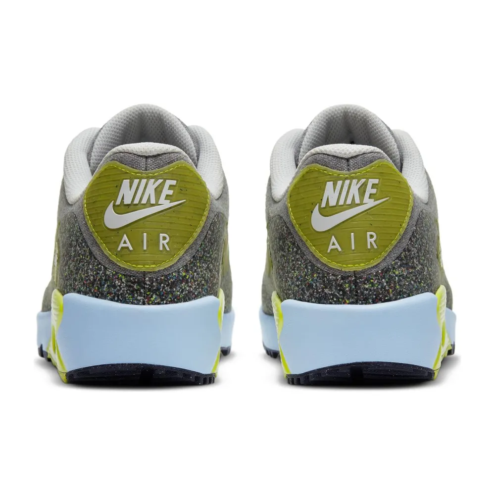 Nike Air Max 90 G NRG Spikeless Golf Shoe-Grey/Yellow