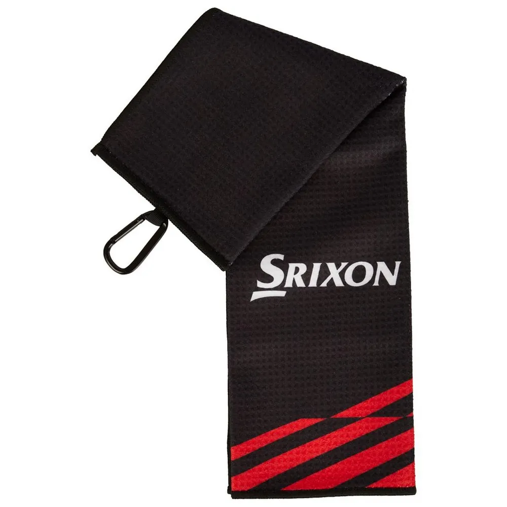 Tri-Fold Towel - Black & Red