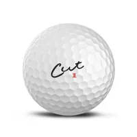 Cut Blue Golf Balls