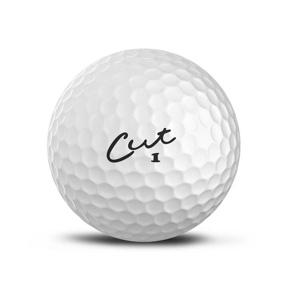 Cut Red Golf Balls