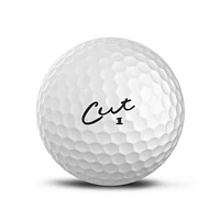 Cut Red Golf Balls