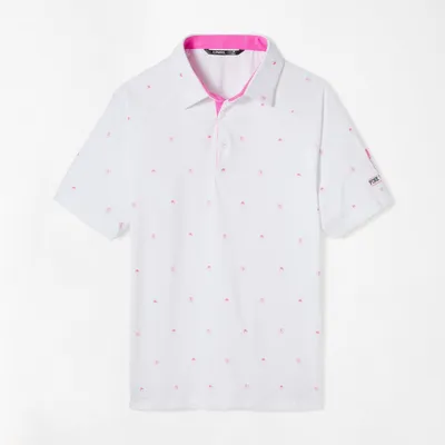 Men's Pink Whitney Short Sleeve Polo