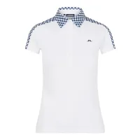 Women's Cara Gingham Printed Short Sleeve Polo