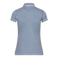 Women's Cara Gingham Printed Short Sleeve Polo