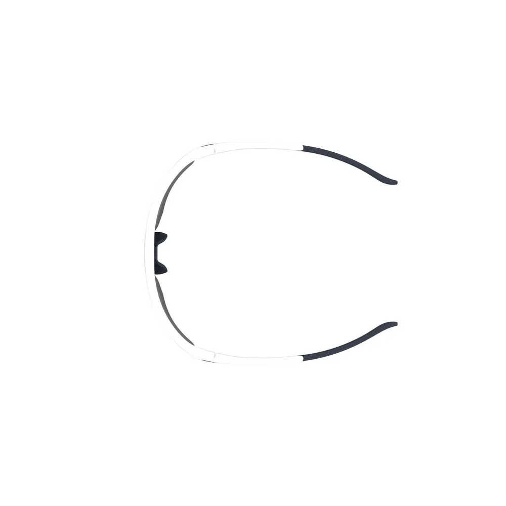 Playmaker Matte White/Baseball Tuned Blue Mirror Sunglasses