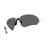 Playmaker Matte White/Baseball Tuned Blue Mirror Sunglasses