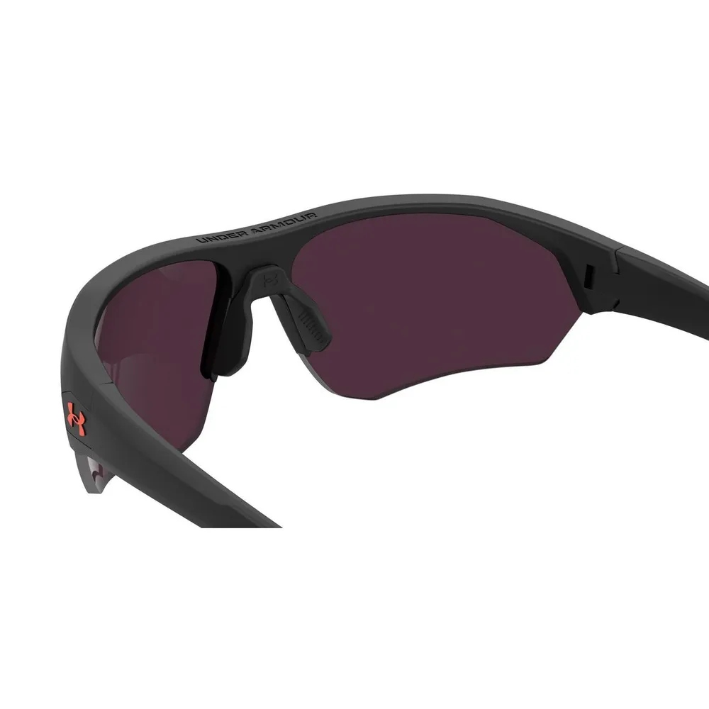 Playmaker Matte Black/Grey/Orange Mirror Sunglasses