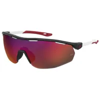 Gametime Matte Black-White Temples/Grey/Infrared Mirror Sunglasses