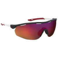 Gametime Matte Black-White Temples/Grey/Infrared Mirror Sunglasses