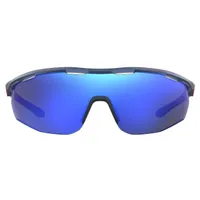 Gametime Matte Transparent Blue/Baseball Tuned Blue Mirror Sunglasses