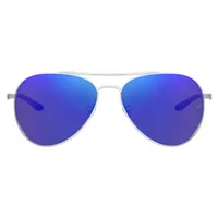 Instinct Shiny Palladium/Grey/Blue Mirror Sunglasses