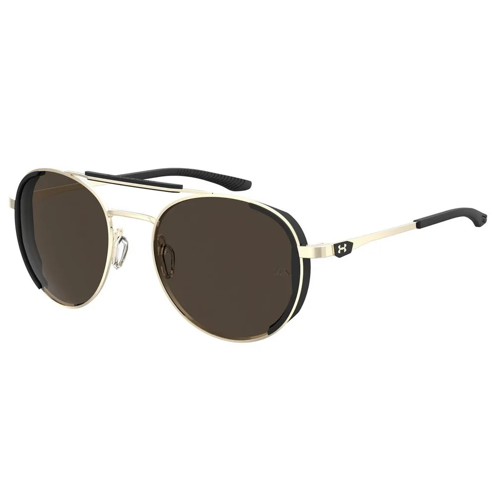 Pursuit Shiny Light Gold-Black Temple Tips/Brown/Tuned Road Sunglasses