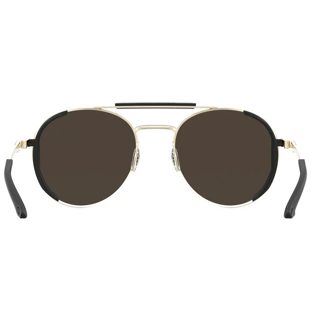 Pursuit Shiny Light Gold-Black Temple Tips/Brown/Tuned Road Sunglasses