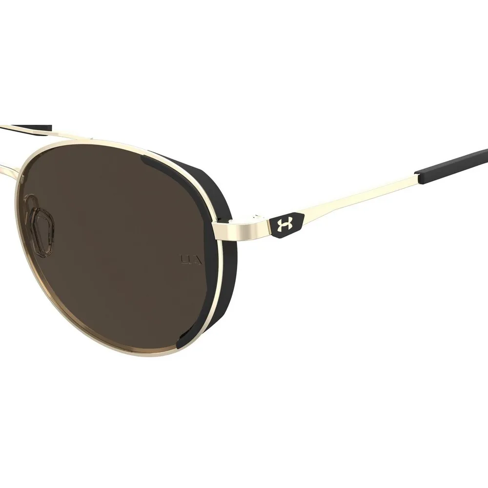 Pursuit Shiny Light Gold-Black Temple Tips/Brown/Tuned Road Sunglasses