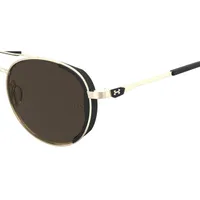 Pursuit Shiny Light Gold-Black Temple Tips/Brown/Tuned Road Sunglasses