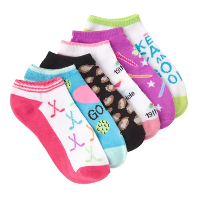 Women's Lucky Golf Low Cut Sock-6 Pack