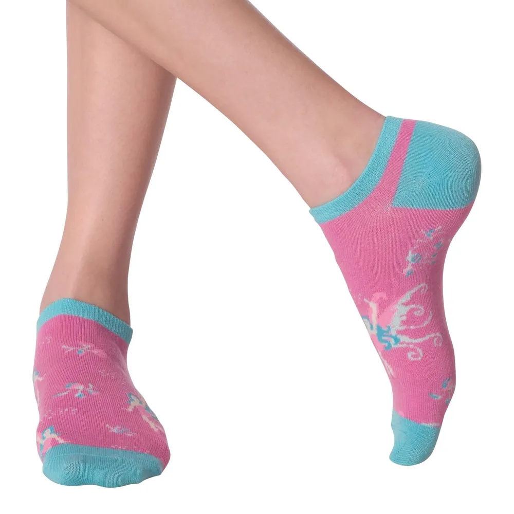 Women's Mythical Creatures Low Cut Sock-6 Pack