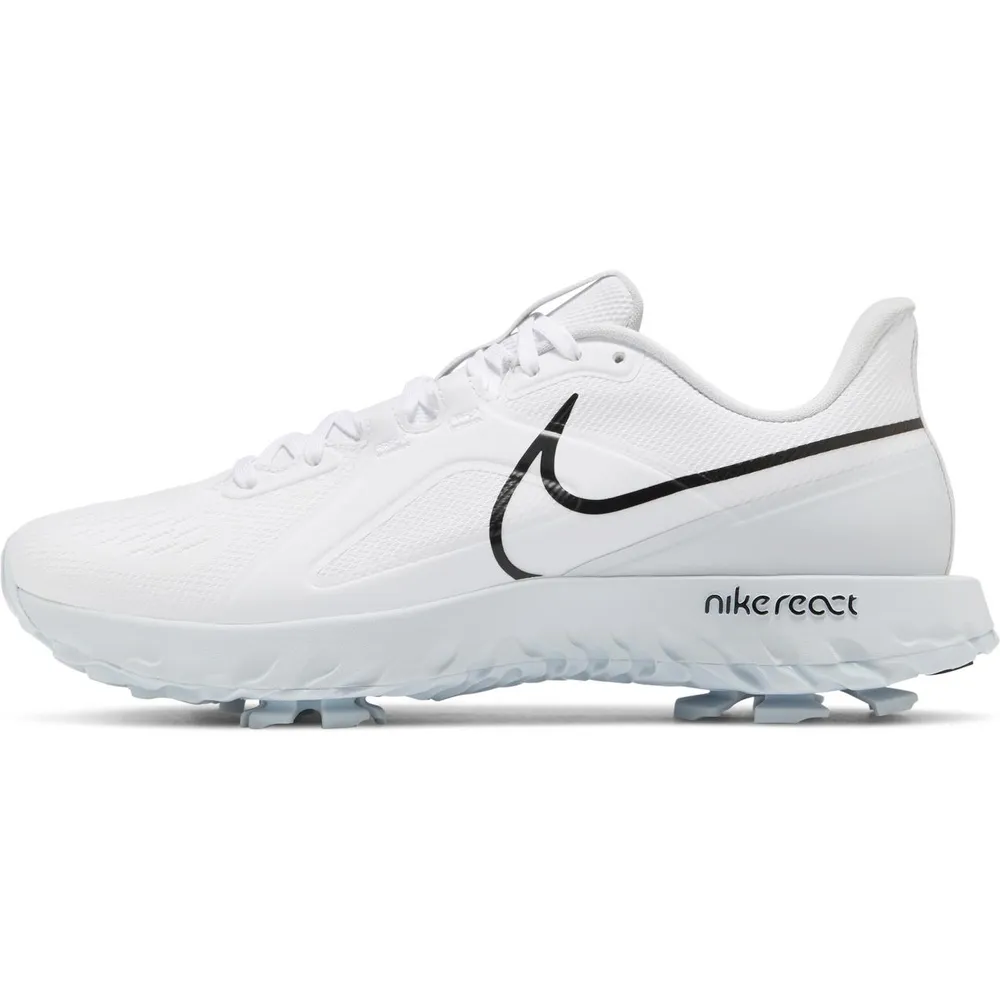 Men's React Infinity Pro Spiked Golf Shoe-White/Black/Platinum