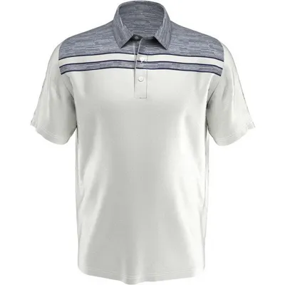 Men's Chevron Jacquard Short Sleeve Polo