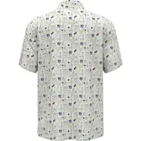 Men's Whiskey Printed Short Sleeve Polo