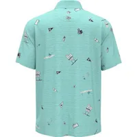 Men's Mini Printed Short Sleeve Polo