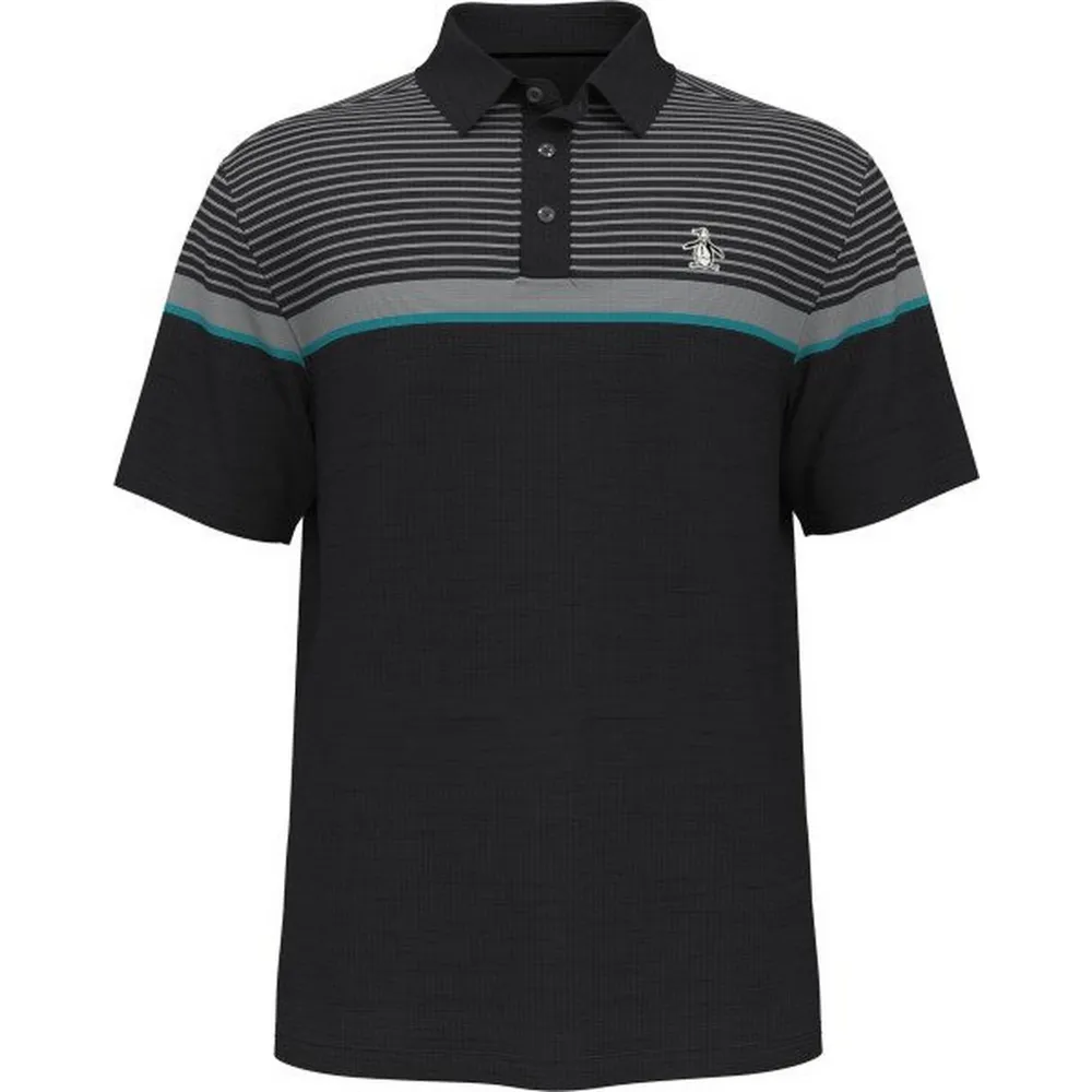 Men's Fine Line Stripe Short Sleeve Polo