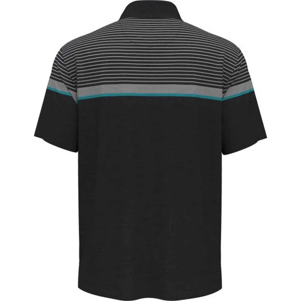 Men's Fine Line Stripe Short Sleeve Polo