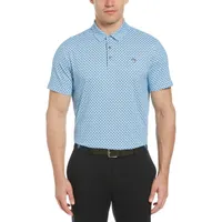 Men's All Over Mushroom Printed Short Sleeve Polo