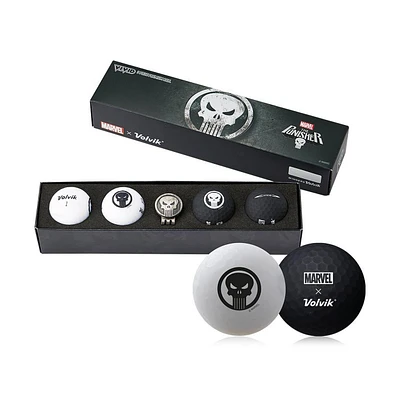 Marvel Vivid 4 Pack Gift Set Golf Balls - Punisher Edition