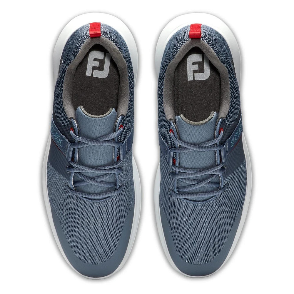 Men's Flex Spikeless Golf Shoe-Blue/Red