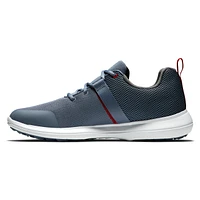 Men's Flex Spikeless Golf Shoe-Blue/Red