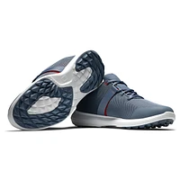 Men's Flex Spikeless Golf Shoe-Blue/Red