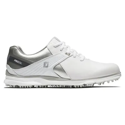 Women's Pro SL Spikeless Golf Shoe-White/Silver