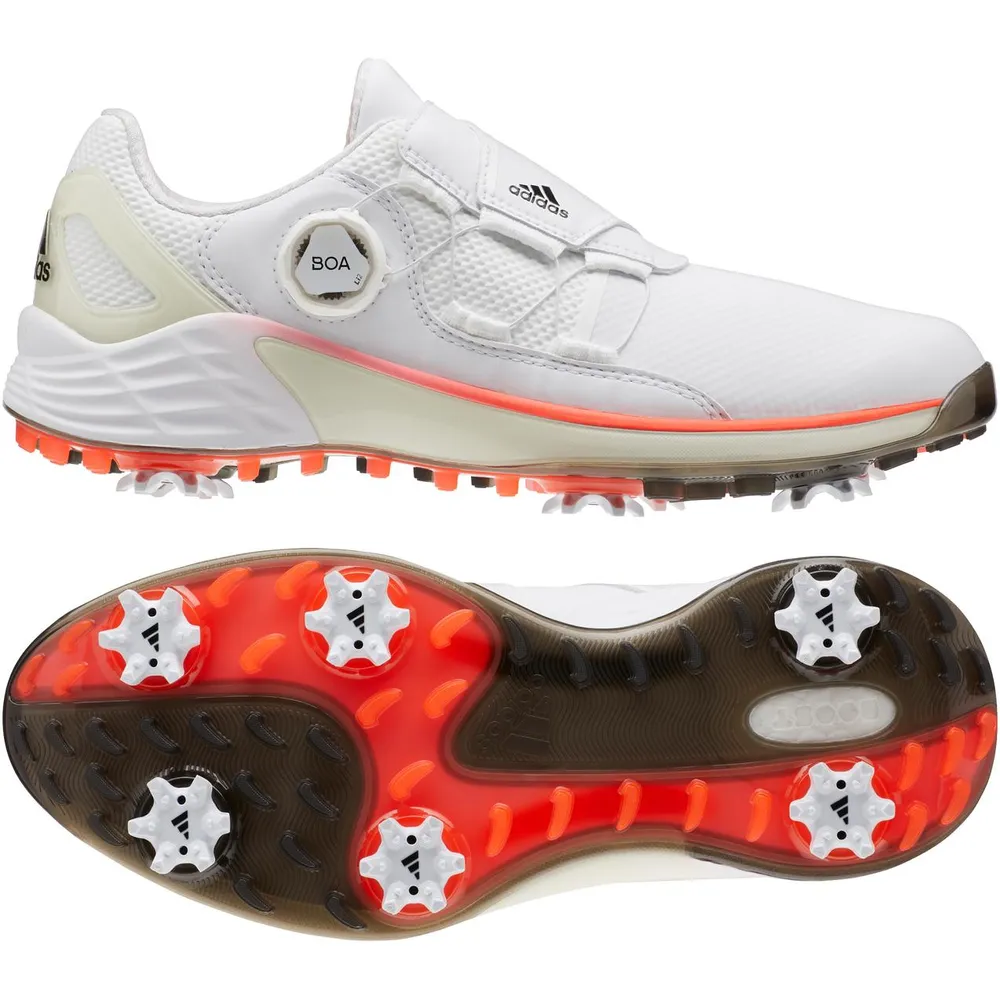 Women's ZG 21 BOA Special Edition Spiked Golf Shoe - White/Orange