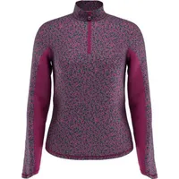 Women's Swing Tech Mini Floral Print Sun Protection 1/4 Zip Long Sleeve Top