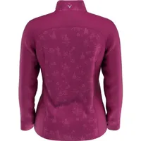 Women's Jacquard Floral Print Sun Protection Long Sleeve Top