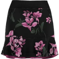 Women's Floral Print Ruffle 18 Inch Skort