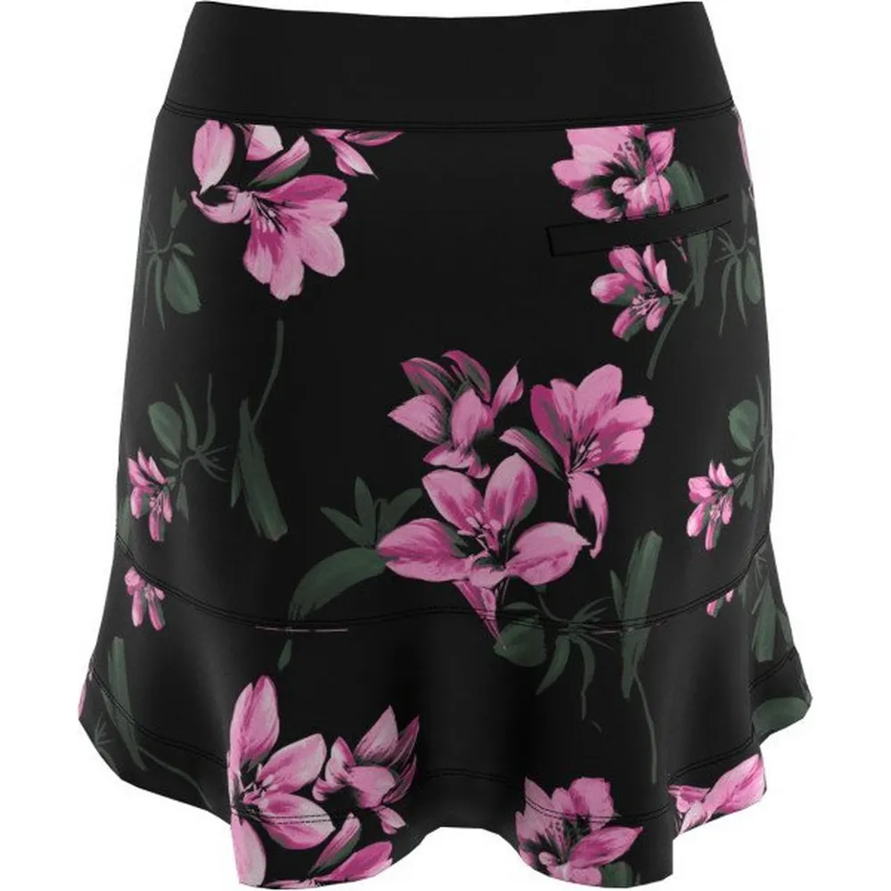 Women's Floral Print Ruffle 18 Inch Skort