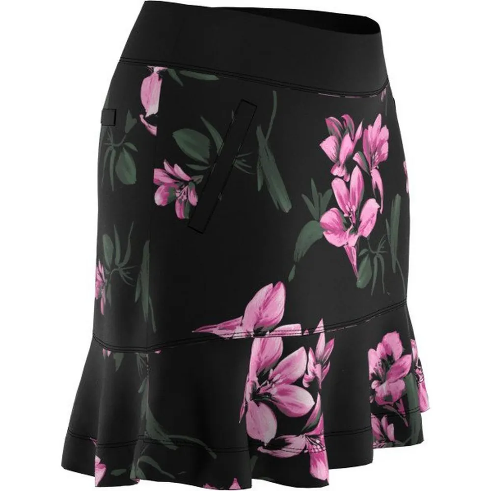 Women's Floral Print Ruffle 18 Inch Skort