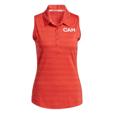 Women's Microdot Canada Sleeveless Polo