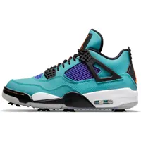 Nike Air Jordan 4 G NRG Spiked Golf Shoe -Teal/Purple