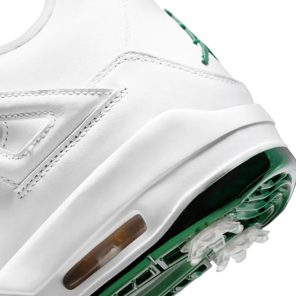 Nike Air Jordan 4 G NRG Spiked Golf Shoe -White/Yellow/Green