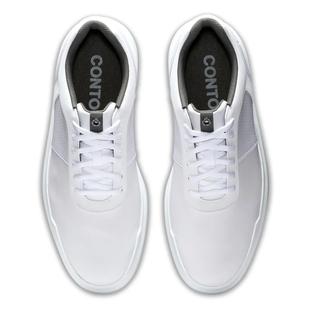 Men's Contour Series Spiked Golf Shoe - White