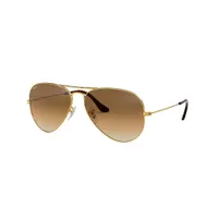 Aviator Large Metal Gradient Sunglasses