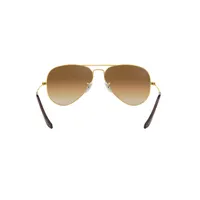 Aviator Large Metal Gradient Sunglasses